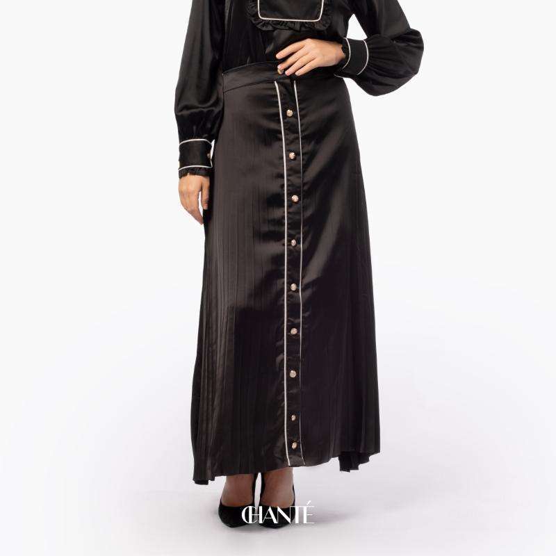 Alexa satin maxi skirt discount