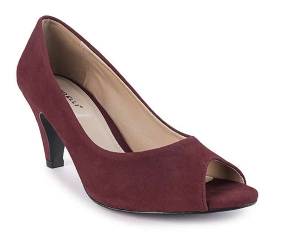 Marelli Sepatu Sandal Heel Wanita Hak cm Open Toe 1501 Maroon