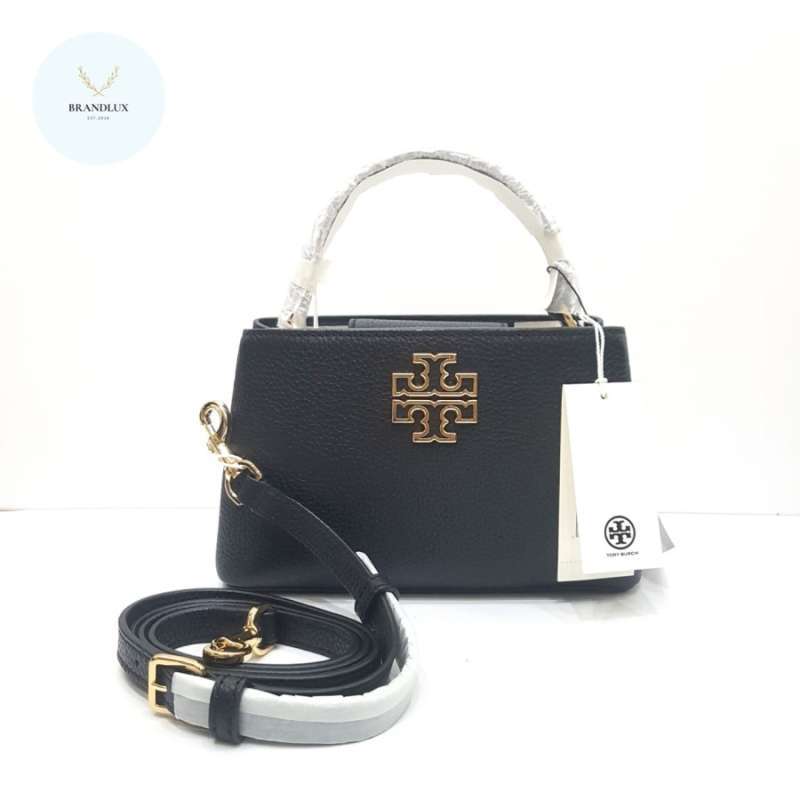 Promo Tory Burch Britten Micro Satchel With Longstrap - 100 Promo Tory Burch Britten Micro Satchel With Longstrap - 100