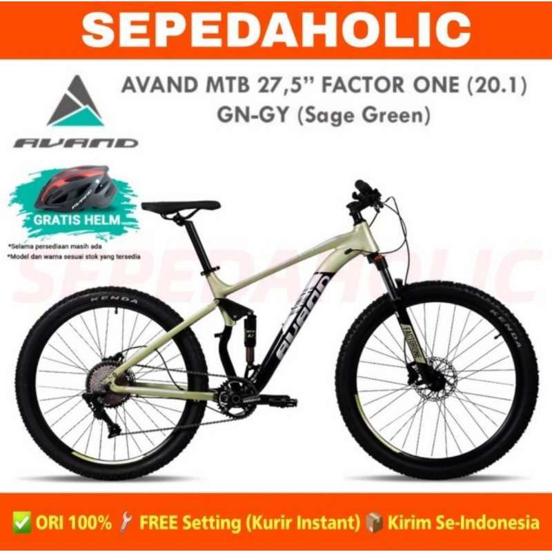 Promo Sepeda Gunung 27.5 Inch Mtb Avand Factor One Full Suspension 10 Speed Gn Gy Diskon 31 Di Seller Sepedaholic Kuta Baru Kab. Tangerang Blibli