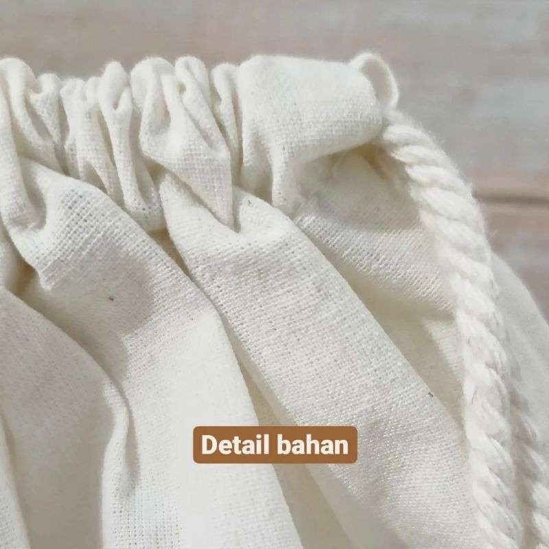 Jual Pouch Serut Tas Blacu Polos Kantong Travel Di Seller Apio