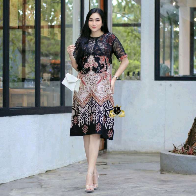 Brokat hot sale batik dress