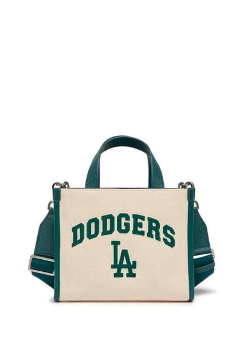 Jual MLB Varsity Basic Canvas S Tote Bag LA Dodgers Cream di