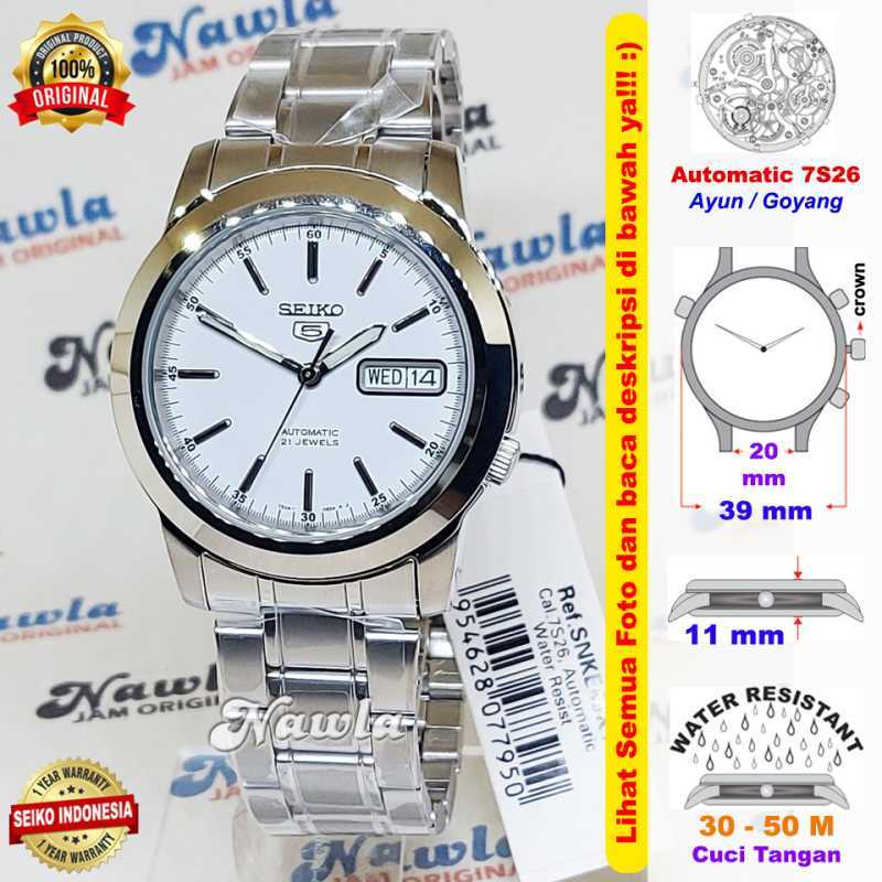 Jual Seiko 5 SNKE49K1 Automatic White Dial Jam Tangan Pria