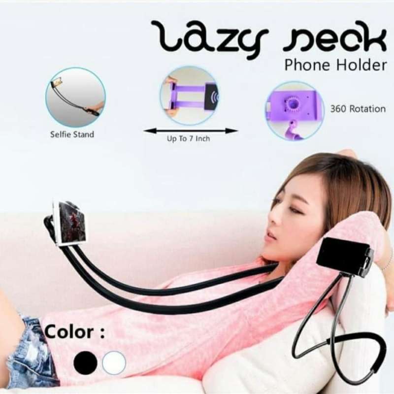 Neck Lazy Pod Leher Lazypod Leher dan Pinggang Holder HP