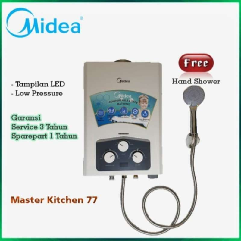 Jual Water Heater Gas Midea Jsd12-6Dg3A Free Hand Shower di Seller Erazel  Storee - Kalibata, Kota Jakarta Selatan | Blibli