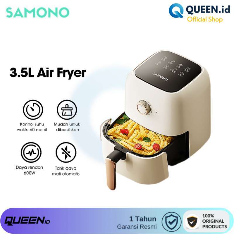 SAMONO SW AFW35 Air Fryer 600W 3.5L Mesin Penggorengan Tanpa Minyak