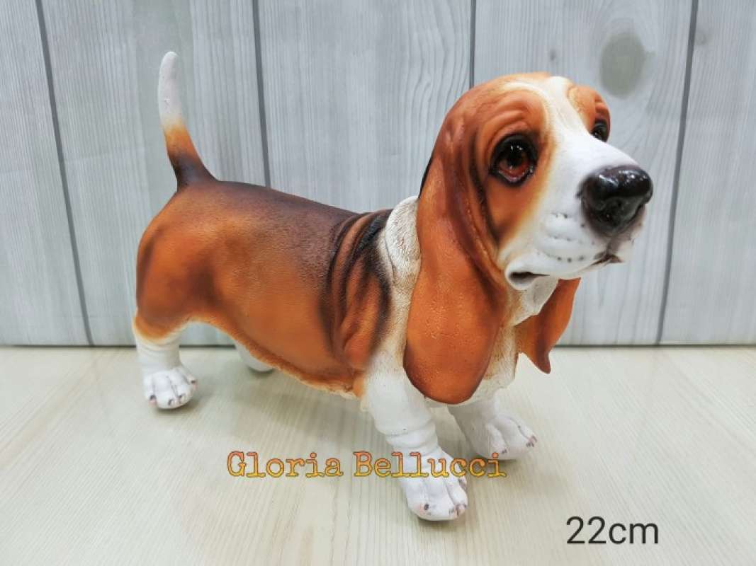 Patung Pajangan Miniatur Anjing Hush Puppies Petshop