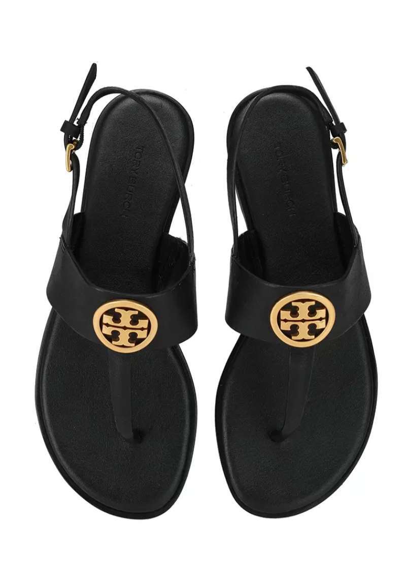 Jual TORY BURCH Benton 2 Flat Thong Sandals Calf Leather Perfect