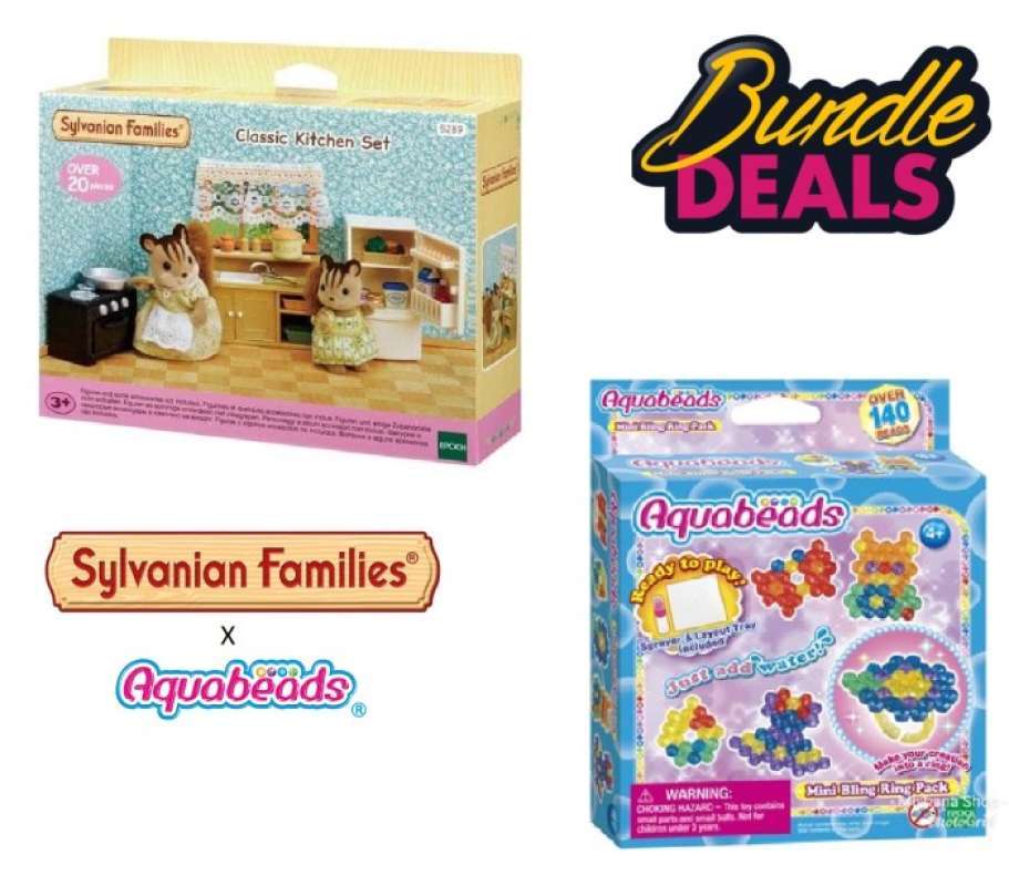Jual Bundle Deals Sylvanian Families Classic Kitchen Aquabeads