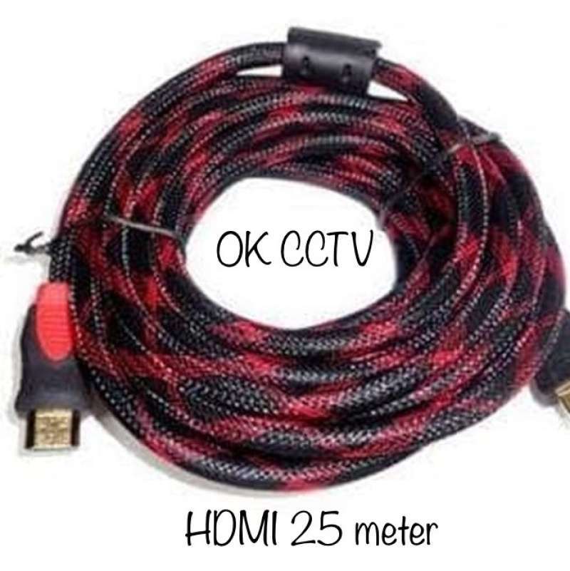 Kabel HDMI 25 meter jaring kualitas 1.4