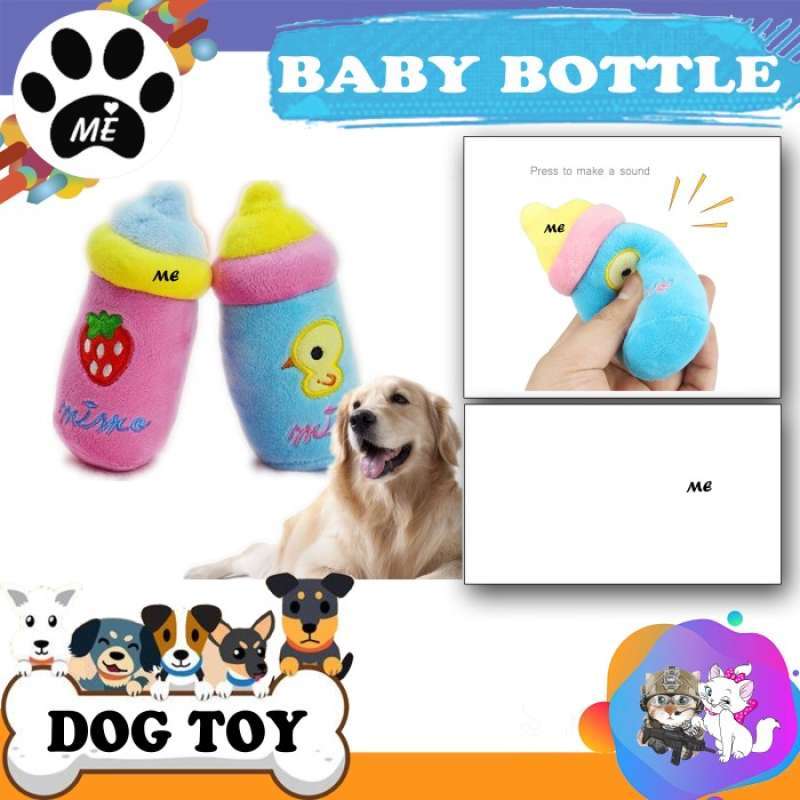Baby bottle hot sale dog toy