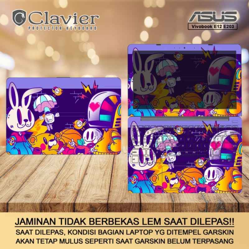 Promo cover garskin laptop asus e203 e203m e203ma e203mah