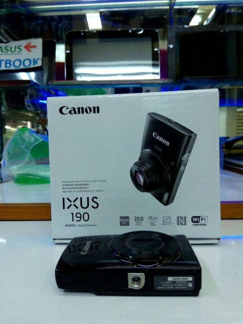 Promo CAMERA DIGITAL IXUS 190 WIFI BARANG BARU GARANSI RESMI