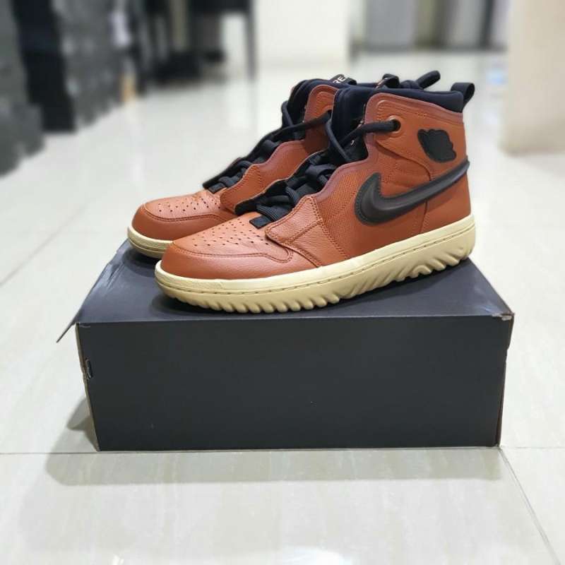 Jordan 1 react best sale brown