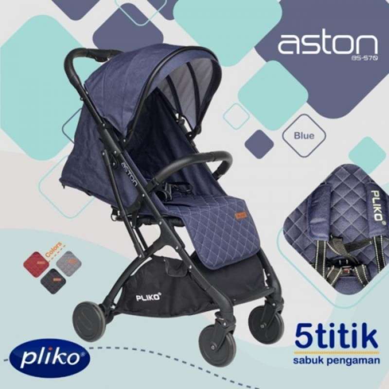 Stroller Bayi Murah Pliko Aston PK 570 Kereta Dorong Bayi Pliko Aston Blue