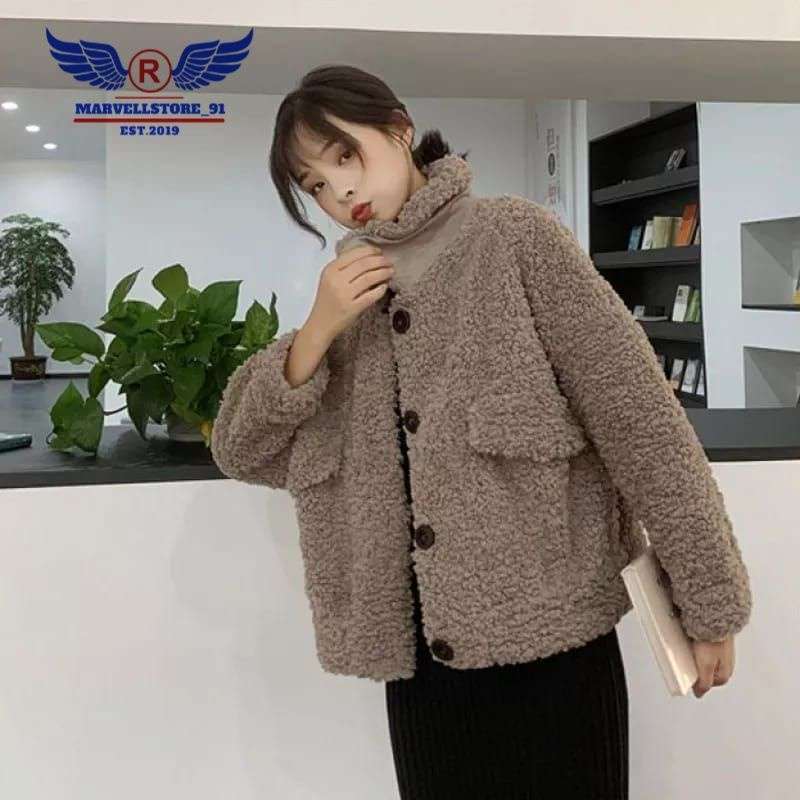 Sweater bulu korea sales