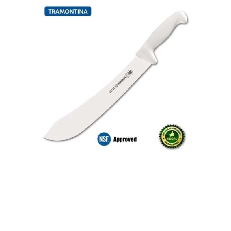 Tramontina 12 inch Bullnose Knife, White Handle (Made in Brazil