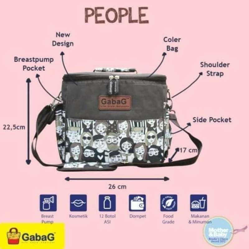 Promo Gabag Cooler Bag People Tas Pendingin Asi Diskon 23 di