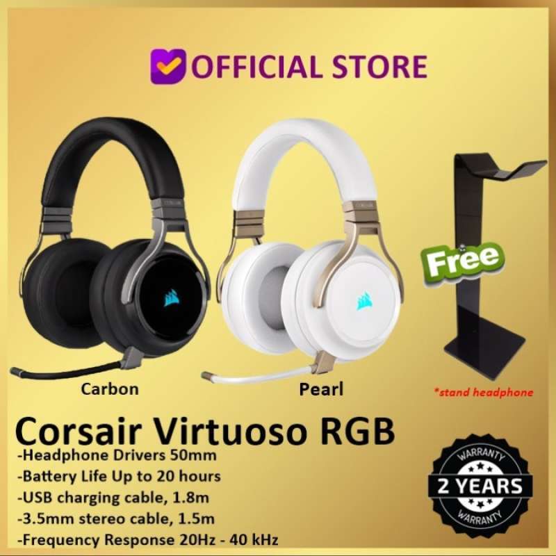 Promo Corsair Virtuoso RGB Wireless Gaming Headset Headphone 7.1
