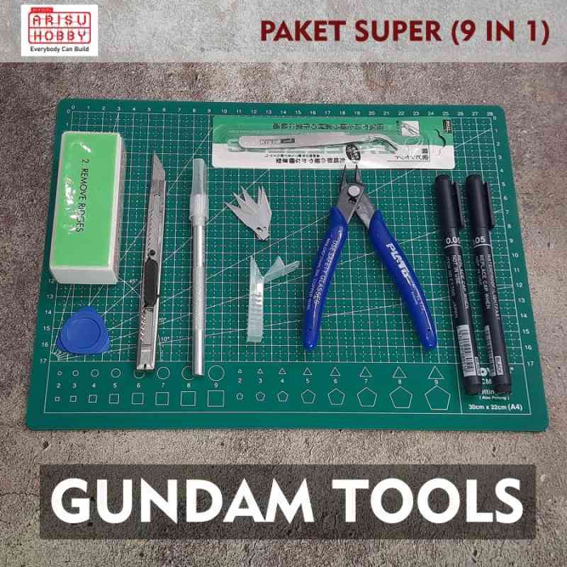 Jual Tools Set Gundam Gunpla - Tool Kit Rakit Gundam (Super+ Pack