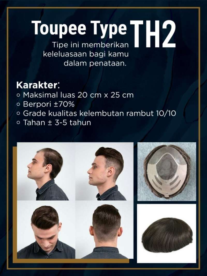 Toupee jakarta hot sale