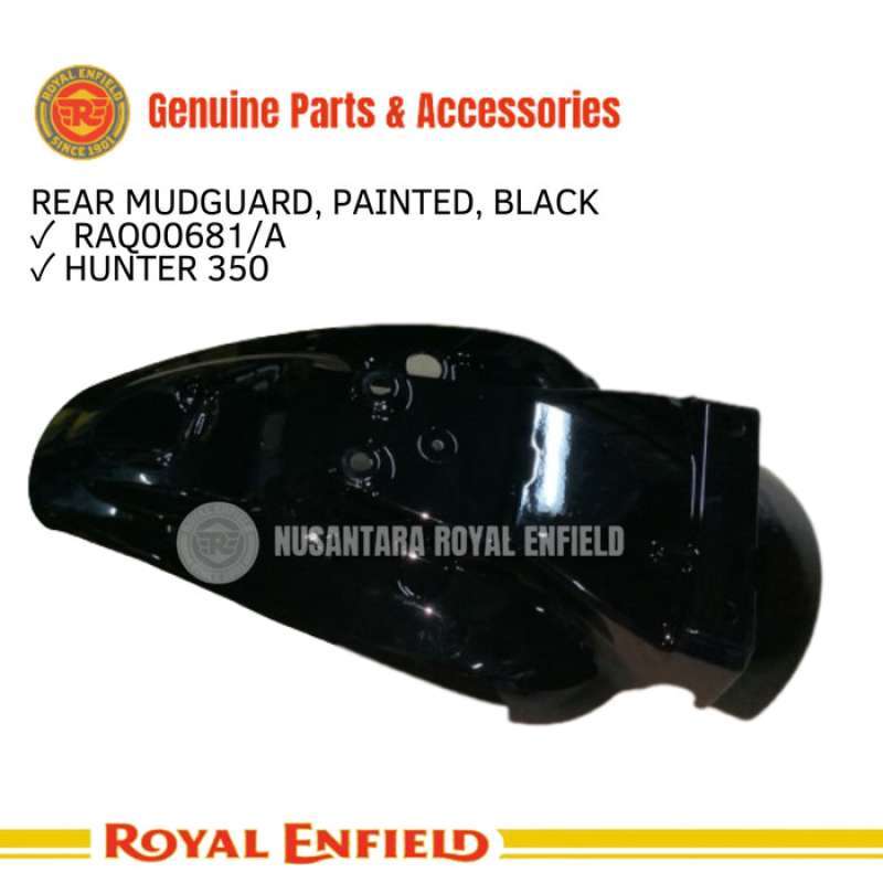 Promo Original Spare Parts Royal Enfield Rear Mudguard Black