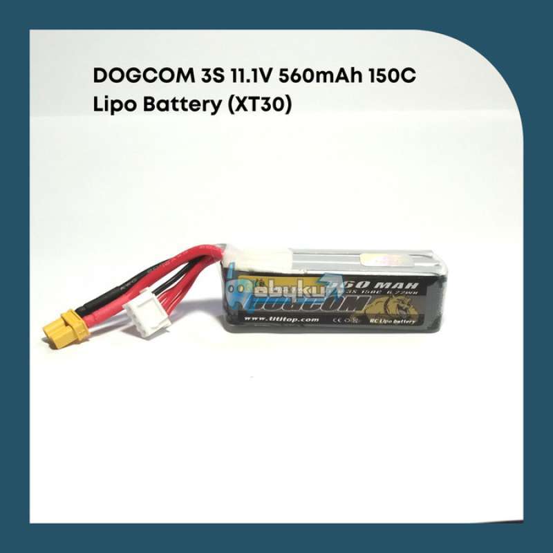 Batterie Lipo 2S 560mAh 150C - Dogcom 
