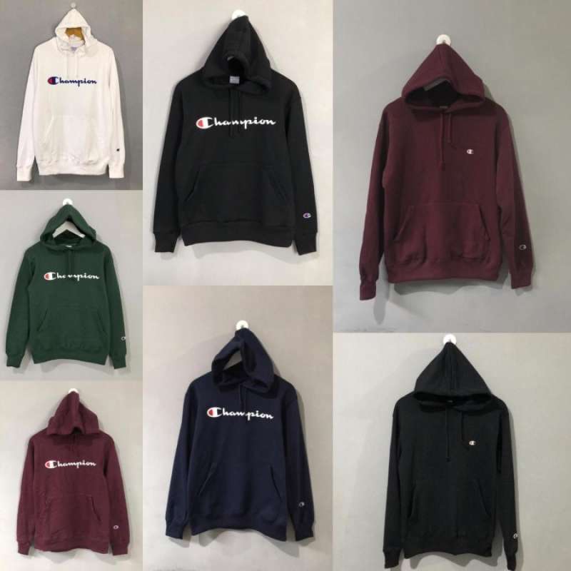 Harga jaket top hoodie champion original