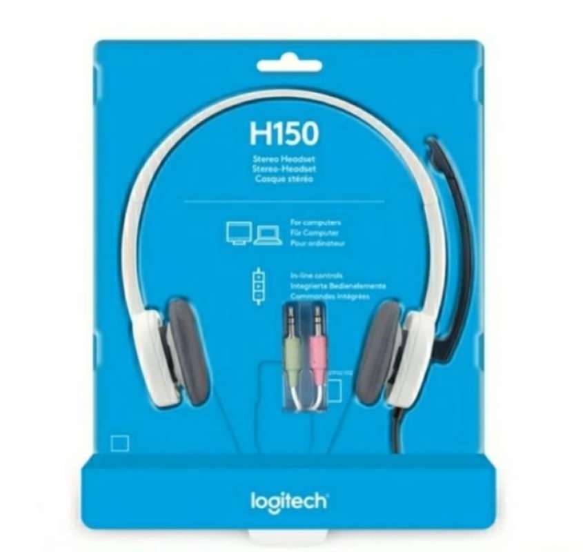 Logitech H150 Headset Headphone Handsfree Stereo Dual Plug