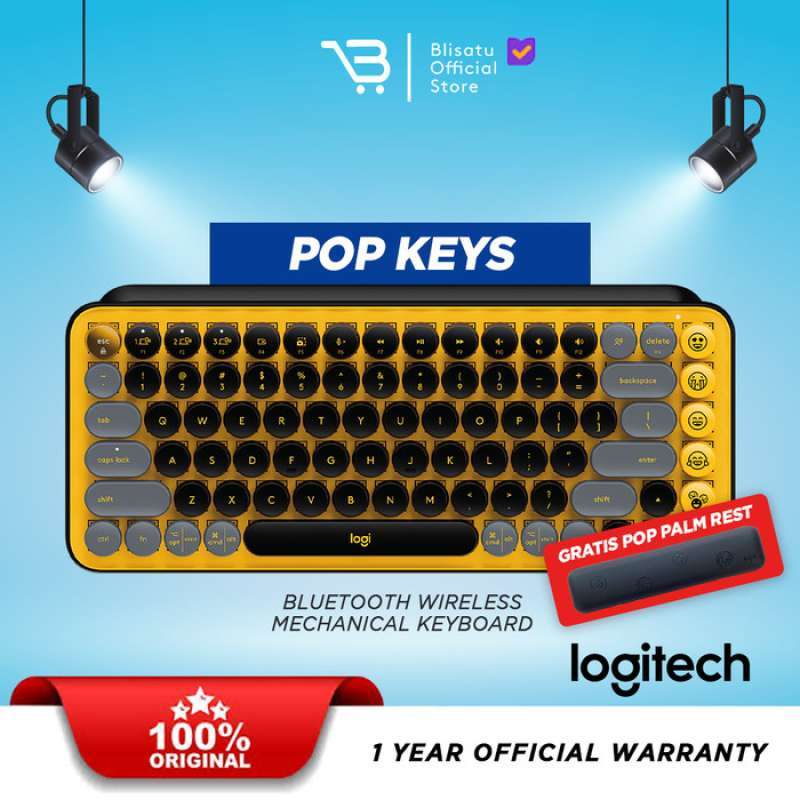 Logitech POP Keys Wireless Mechanical Emoji Keyboard