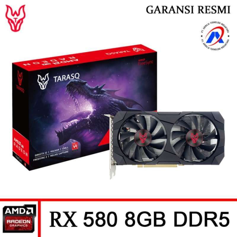 Promo Tarasq Vga Rx 580 8Gb Vga Card Ddr5 256Bit 2048Sp Garansi
