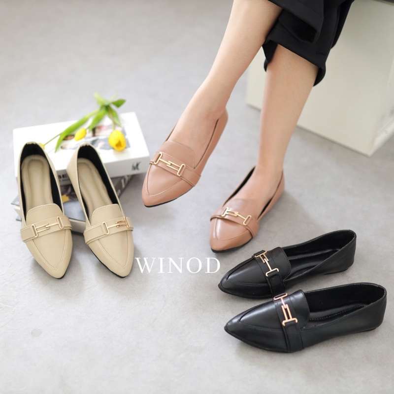 Sepatu flat cheap gucci