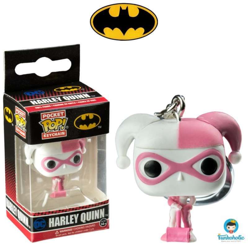 Promo Pocket POP Keychain DC Comics Harley Quinn Pink Hearts