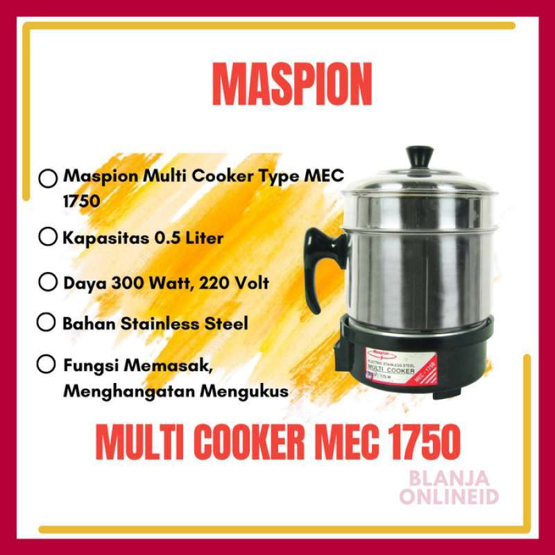 Maspion multi cooker mec 1750 deals