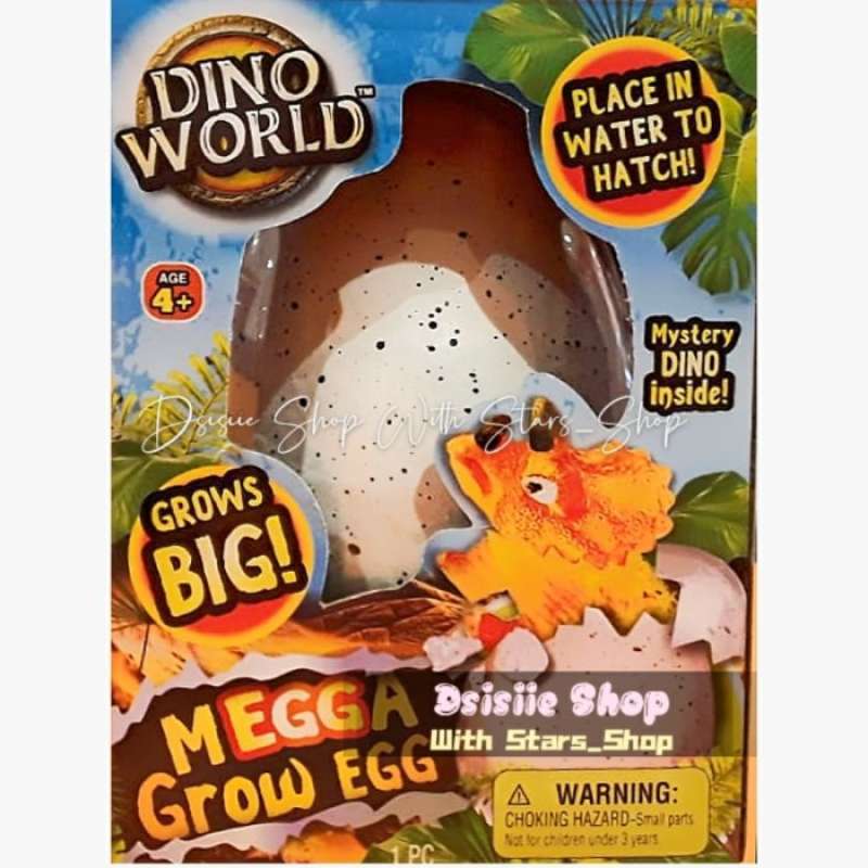 Promo Dino World Megga Grow Egg Place In Water Watch it Hatch