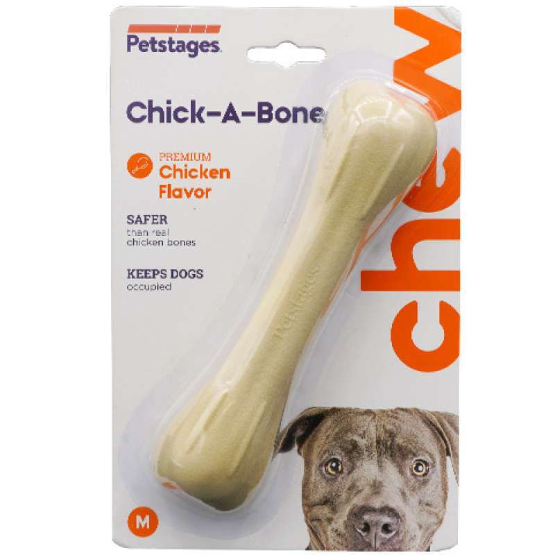 Promo PETSTAGES Chick A Bone White Medium Mainan Tulang Anjing