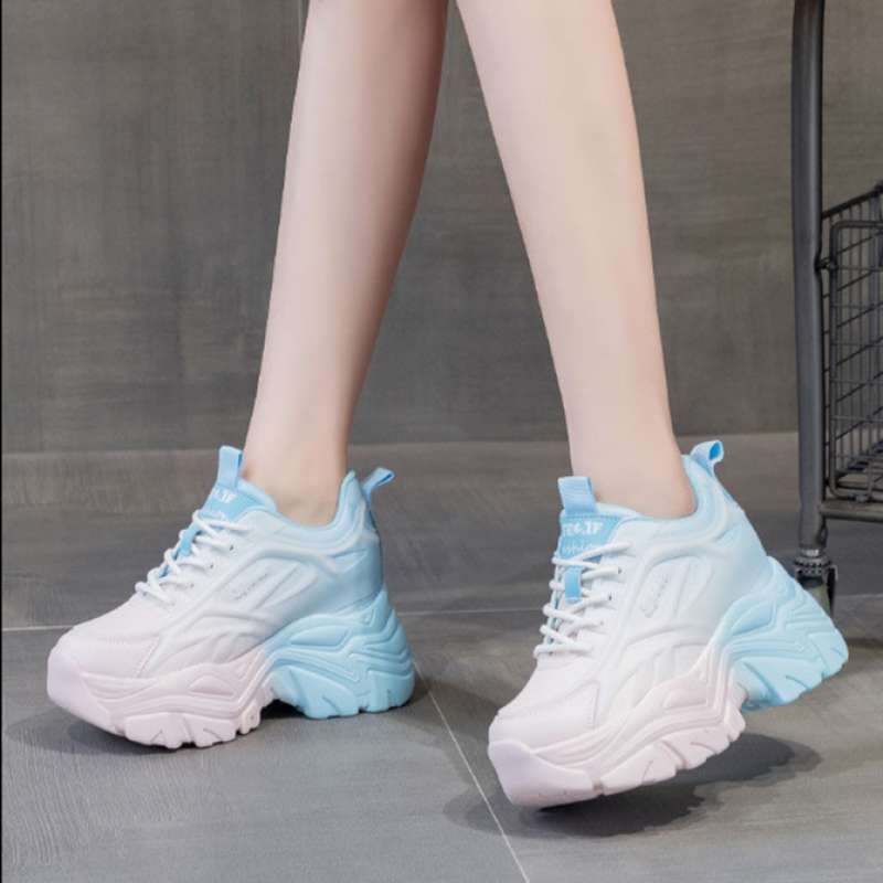 Sepatu DNY Sepatu Sneakers Wanita Sport Shoes Cewek Kekinian Spatu Tinggi Sneaker Olahraga Wanita Terbaru Import Ala Korea 0350