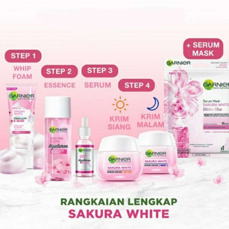 Garnier sakura sales white glowing