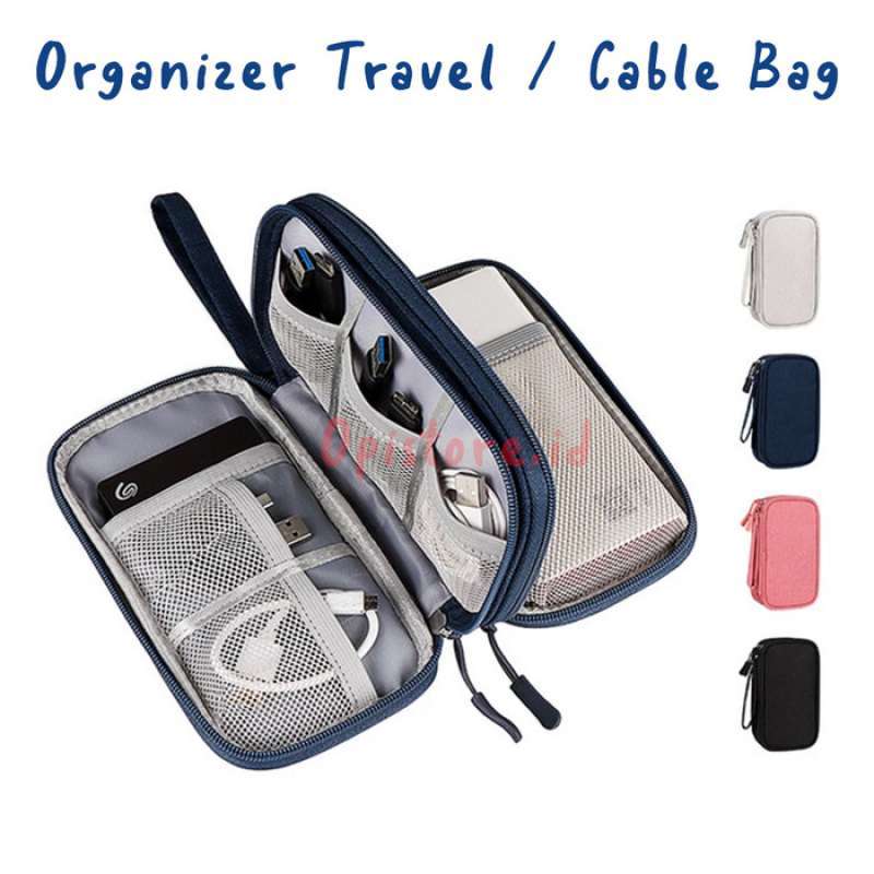 Jual Tas Pouch Kabel Cable Gadget Charger Hardisk USB Powerbank