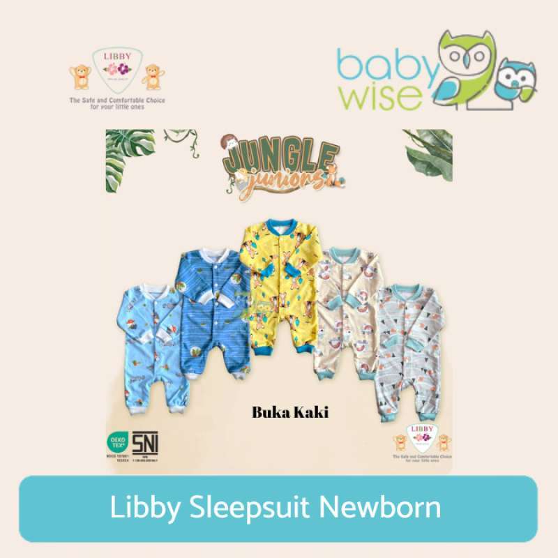 Jual Libby Sleepsuit Newborn Tutup Kaki Jumper Bayi di Seller