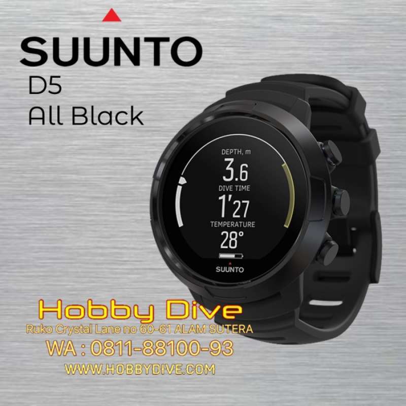 SUUNTO D5 Dive Computer All Black Scuba Diving