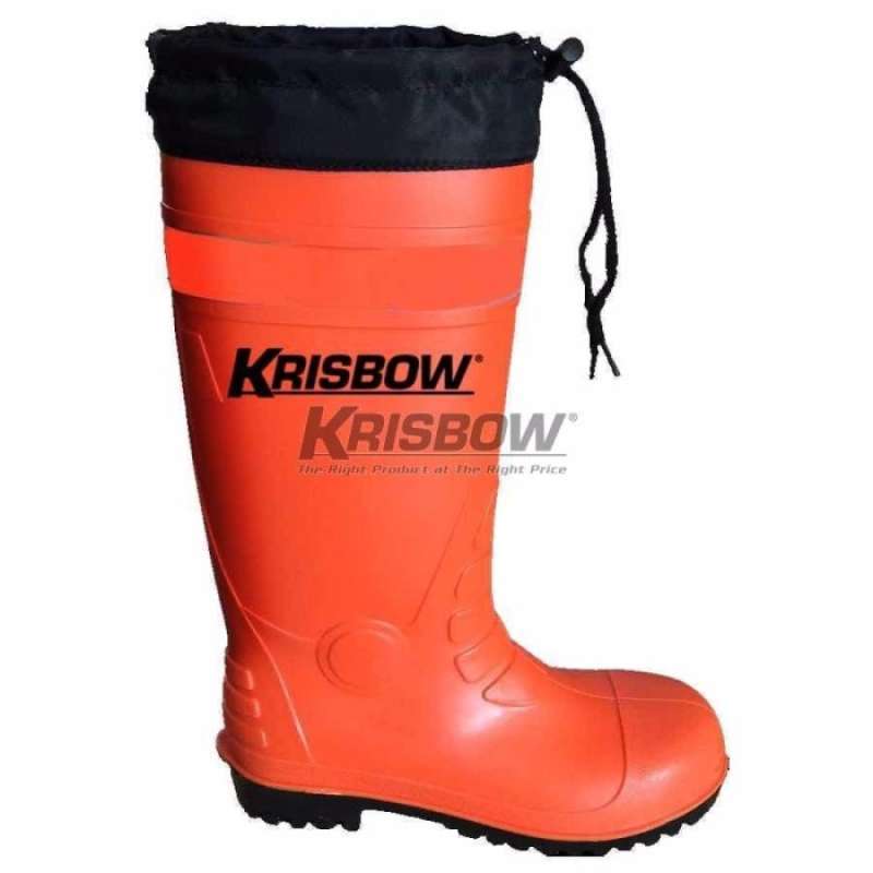 Promo SEPATU BOOT PROYEK KRISBOW SAFETY BOOTS ORANGE WITH LOGO