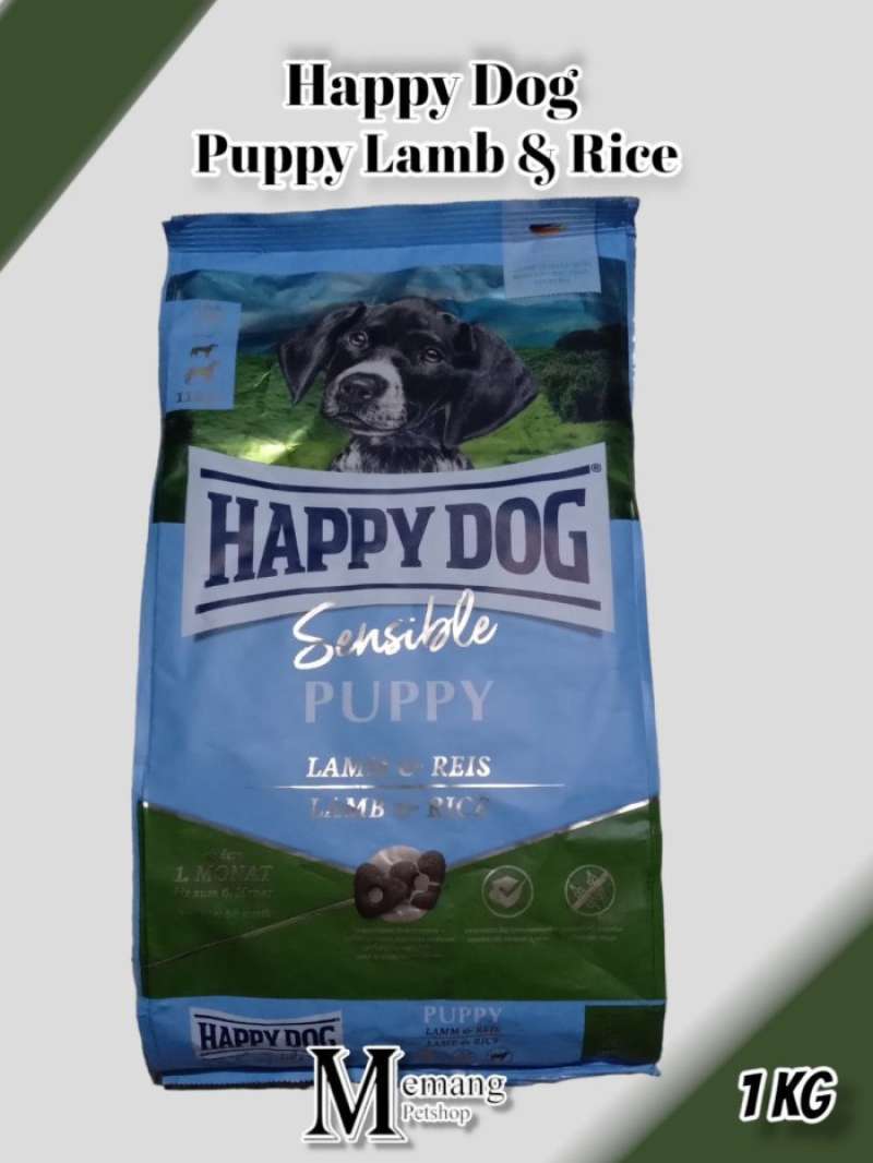 Promo Happy Dog Makanan Anak Anjing Sensible Puppy Lamb Rice 1Kg