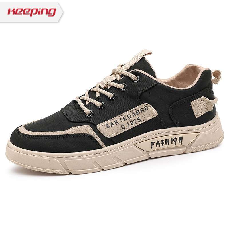 Mivaso Sepatu Pria Keren Kekinian Sepatu Fashion Terbaru Outdoor Traveling  Casual Hitam KSR301
