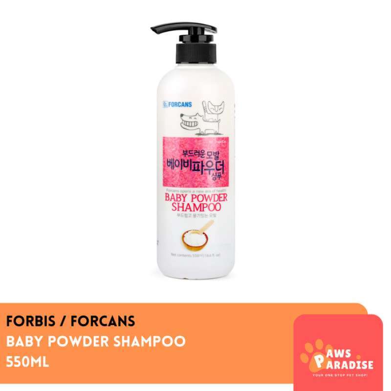 FORBIS Baby Powder Shampoo Dog Cat 550ml