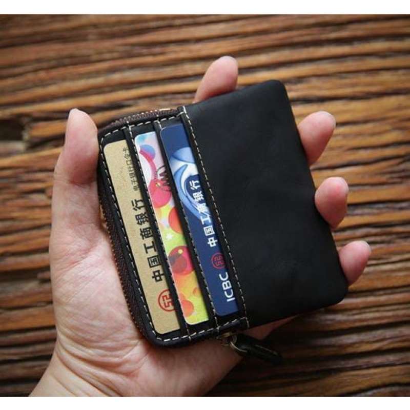Promo Mivaso Card Holder Kulit Sapi Asli Minimalis Dompet Kartu