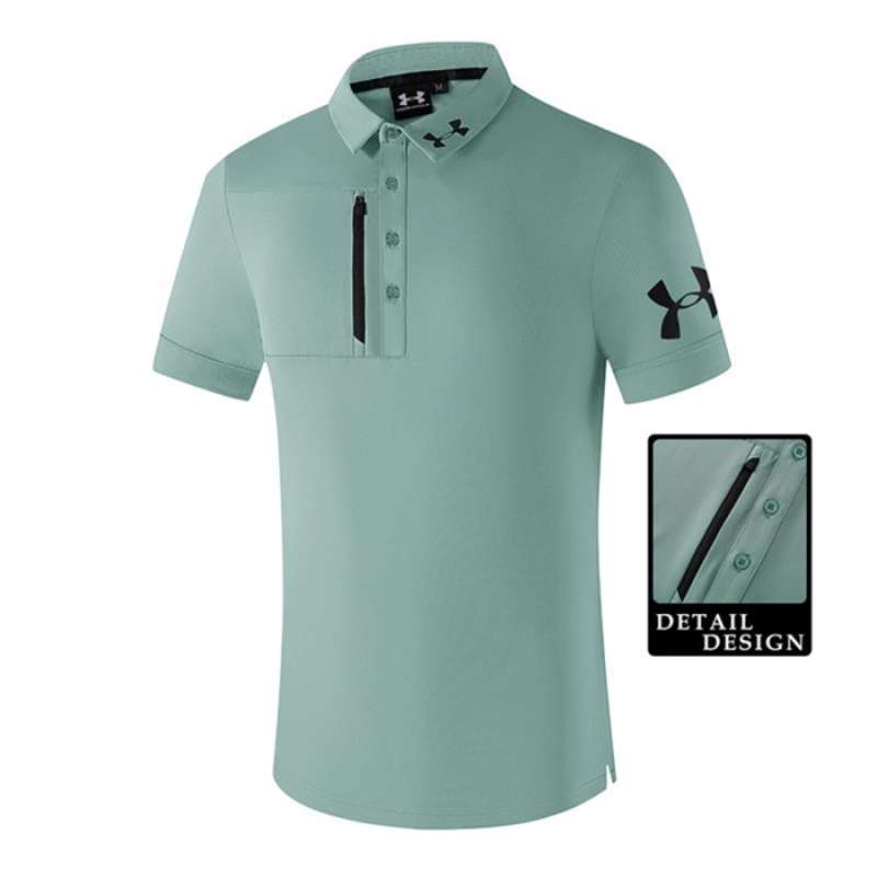 BAJU GOLF PRIA UNDER ARMOUR CHEST ZIP UASS 401