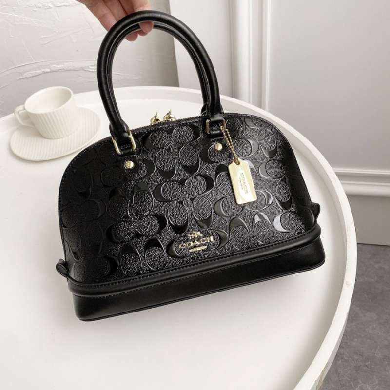 Jual Coach Mini Sierra Satchel In Signature Debossed Patent
