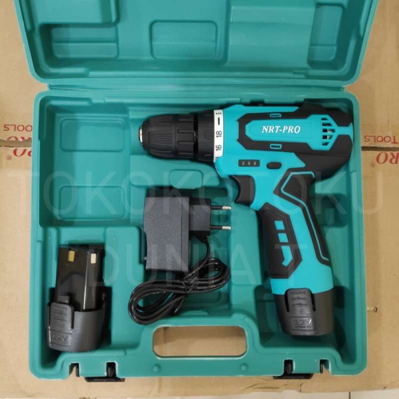 Promo NRT PRO Mesin Bor Baterai Cordless Drill NRT PRO DC 330 10mm